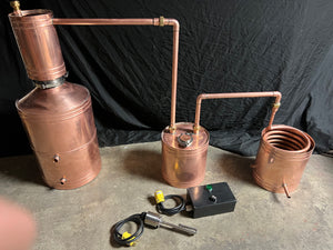 10 gallon Copper Distilling System fully clamped and automation - American Distilling Equipment 