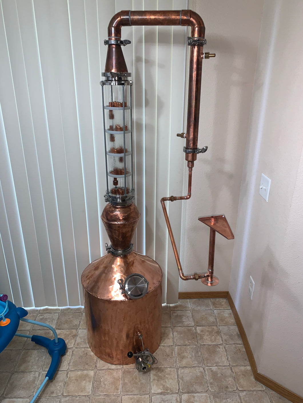 25 gallon flute tower system - American Distilling Equipment 