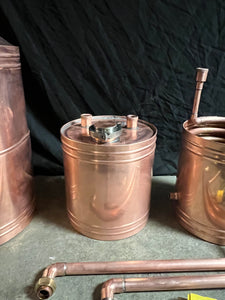 10 gallon Copper Distilling System fully clamped and automation - American Distilling Equipment 