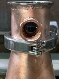 2” copper thermometer port - American Distilling Equipment 